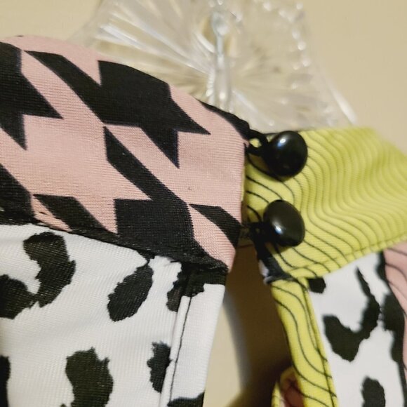 Ashley Stewart | Women's Mixed Print Drama Puff Sleeved Top (Size 14/16) - Picture 10 of 11